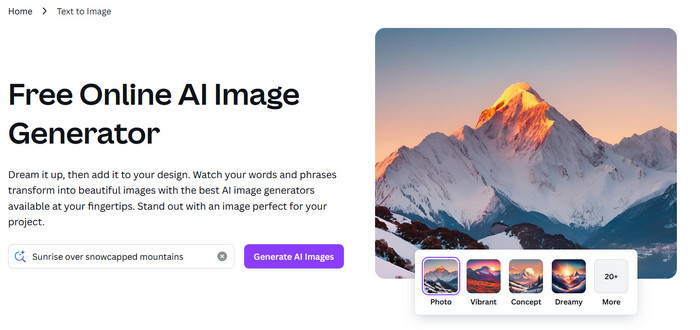 Canva AI Image Generator