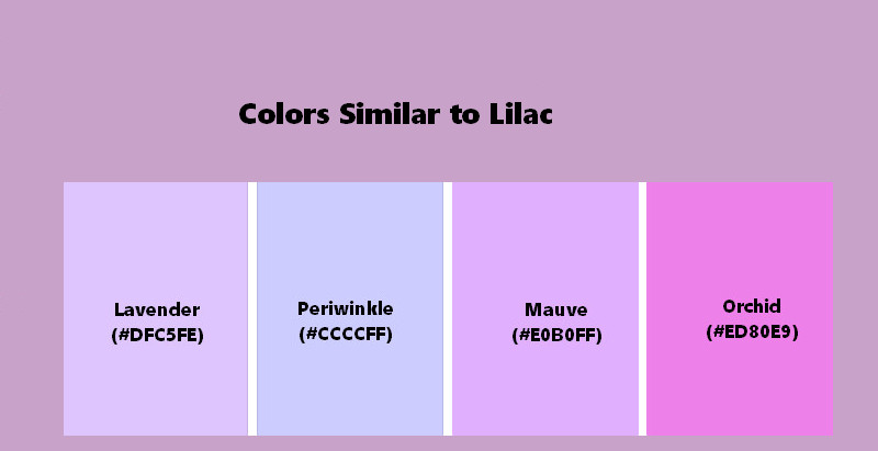 colors similar to lilac