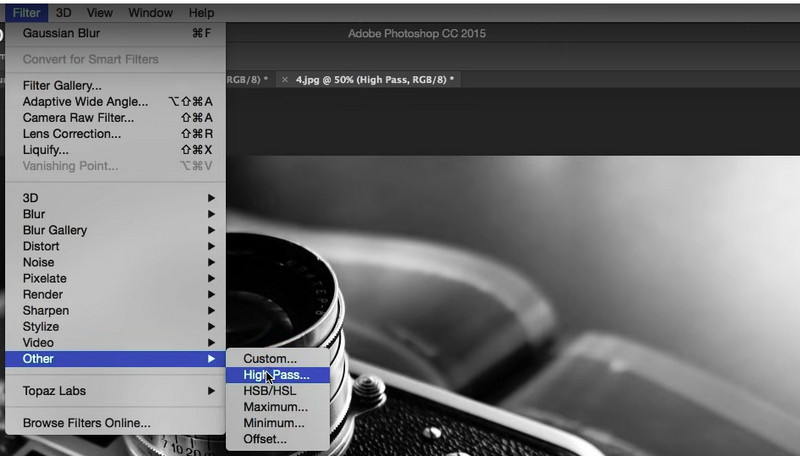 sharpen images photoshop