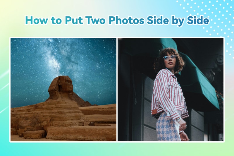 how to put two photos side by side