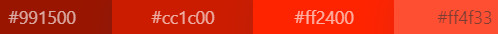 monochromatic colors for scarlet color