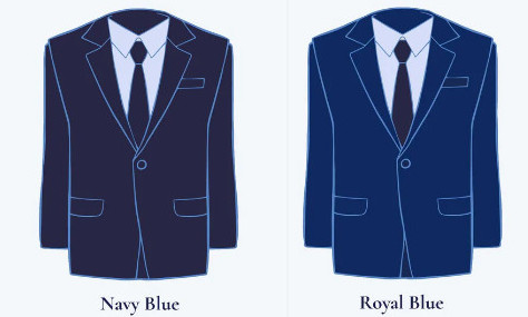 navy vs. royal blue color