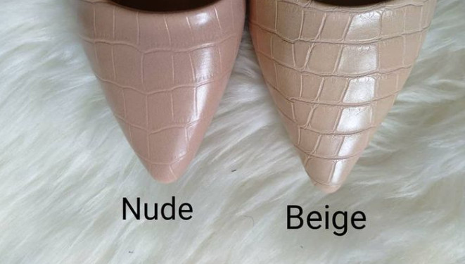 nude color vs biege