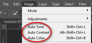 photoshop auto adjustment