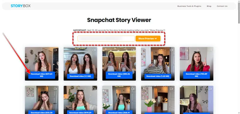 Snapchat Story Viewer storybox.io