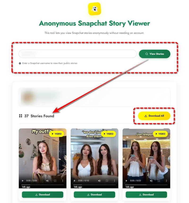 Snapchat Story Viewer unfreezetools