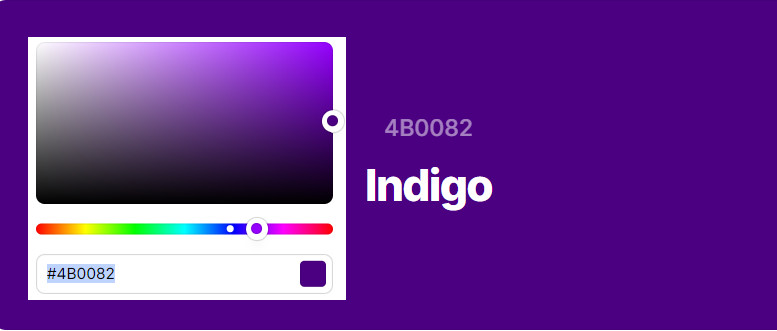 indigo color