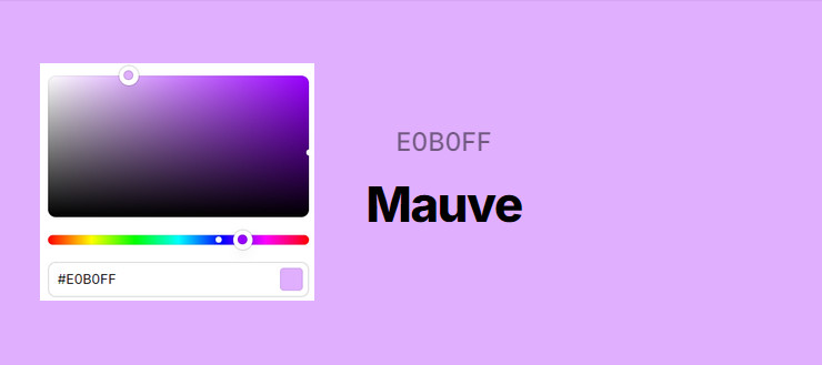 what is mauve color