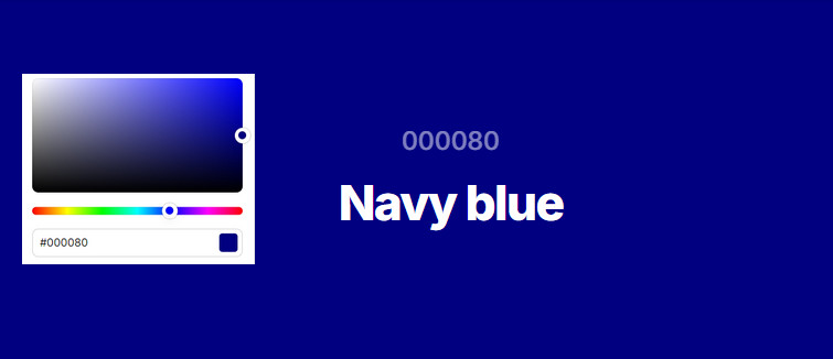 what is navy blue