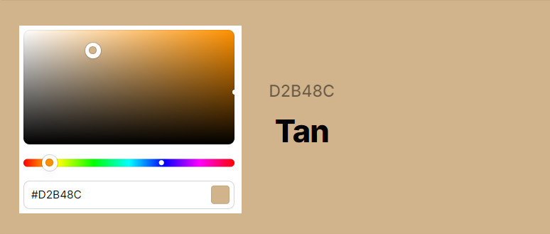 tan color