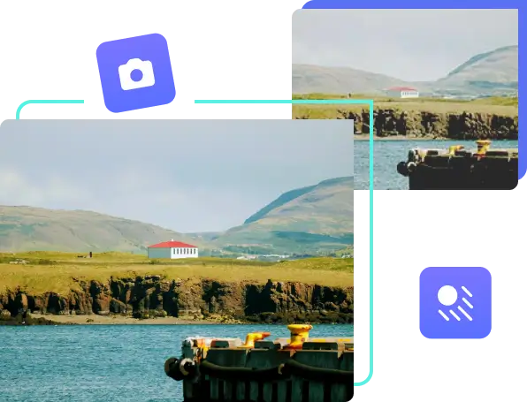 landscape photo enhancement before after