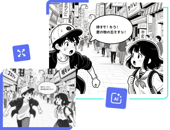 manga panel upscale