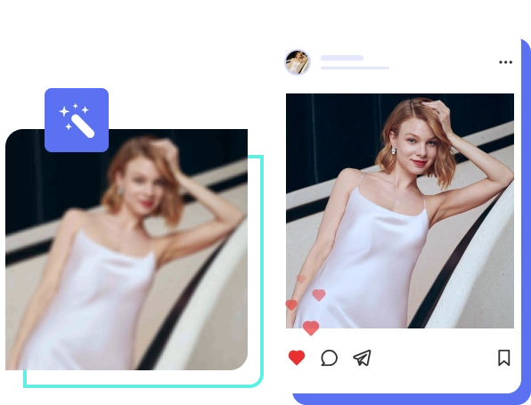 social media image unpixelate